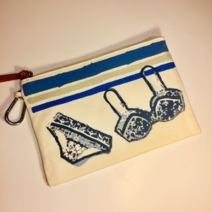 STYLE & CO.-Canvas Zippered Makeup /Beach Bag
